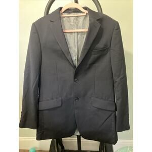 Ben Sherman‎ Black Suit Jacket, 2 Button Fasten, Mens Size 38R, Tailored Blazer